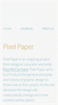 Mobile Screenshot of pixelpaper.org